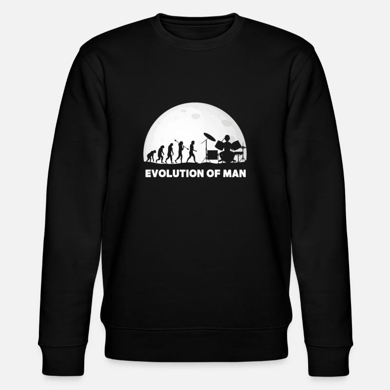 Schlagzeuger Evolution Drummer - Stanley/Stella CHANGER Unisex Organic Sweatshirt - black