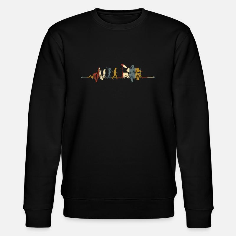 Retro Schlagzeuger Evolution Drummer - Stanley/Stella Unisex Bio-Sweatshirt CHANGER  - Schwarz