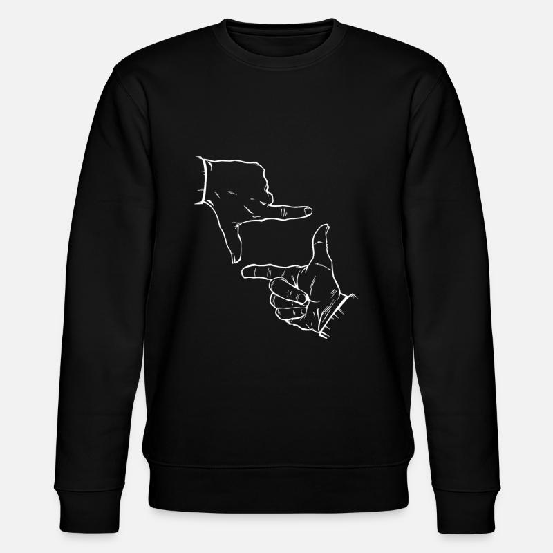 Finger Silhouette - Stanley/Stella Unisex Bio-Sweatshirt CHANGER  - Schwarz