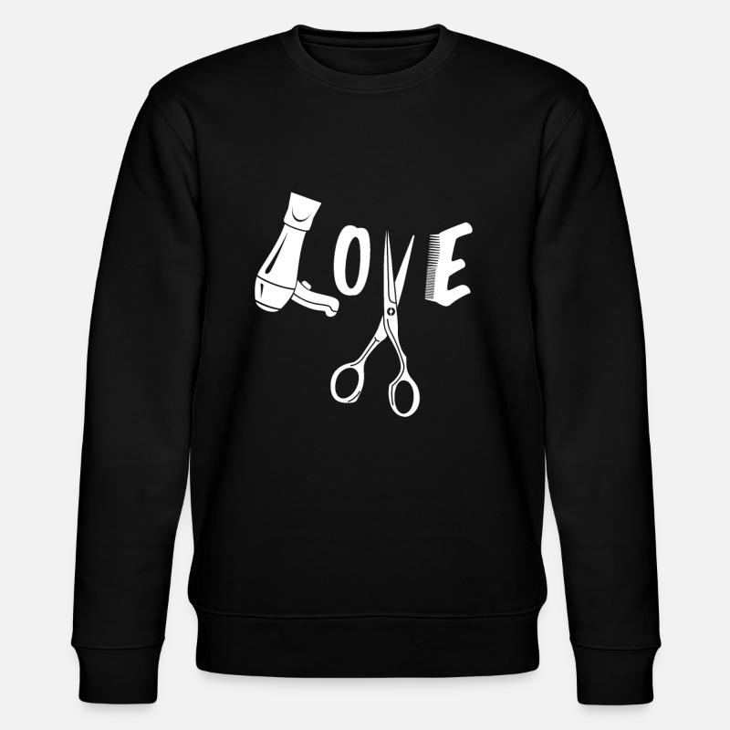 Friseur Friseurin - Stanley/Stella Unisex Bio-Sweatshirt CHANGER  - Schwarz