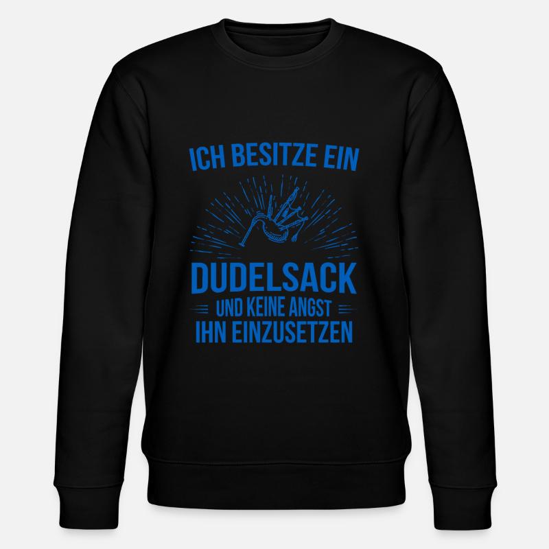 Dudelsack Dudelsackspieler Sackpfeife - Stanley/Stella Unisex Bio-Sweatshirt CHANGER  - Schwarz