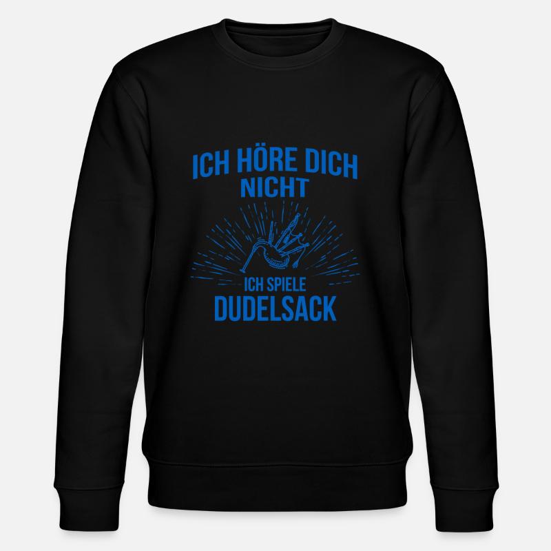 Dudelsack Dudelsackspieler Sackpfeife - Stanley/Stella Unisex Bio-Sweatshirt CHANGER  - Schwarz