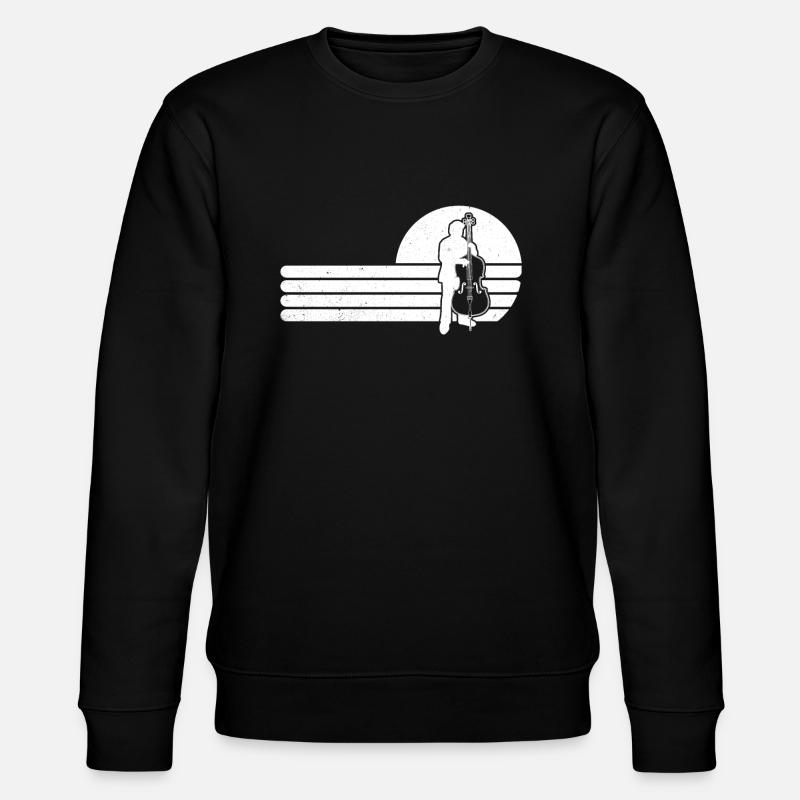 Kontrabass Kontrabassspieler Kontrabassist - Stanley/Stella Unisex Bio-Sweatshirt CHANGER  - Schwarz