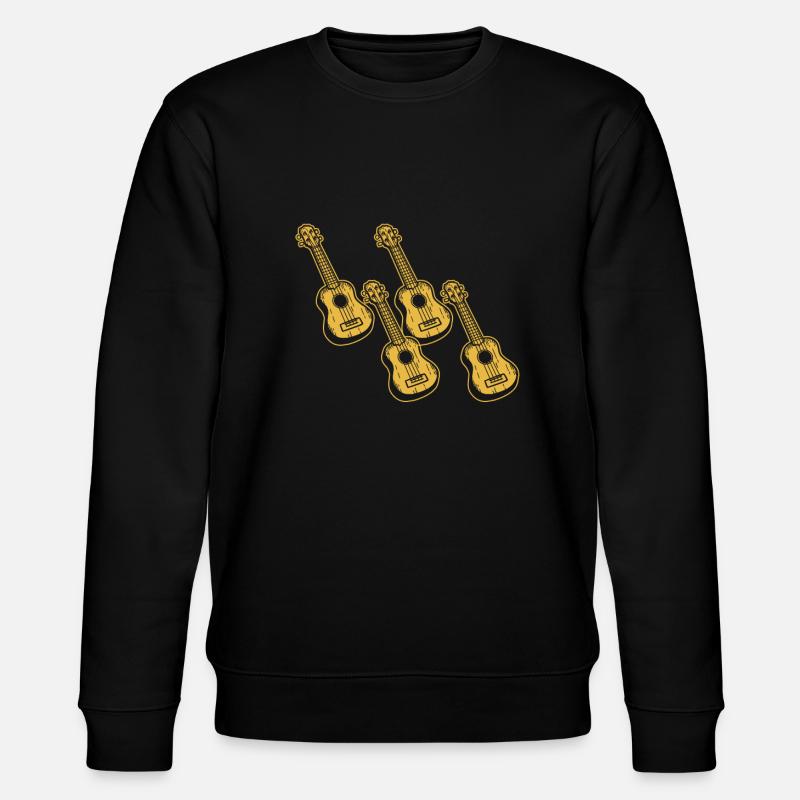 Ukulele Ukulele-Spieler Ukulelist - Stanley/Stella Unisex Bio-Sweatshirt CHANGER  - Schwarz