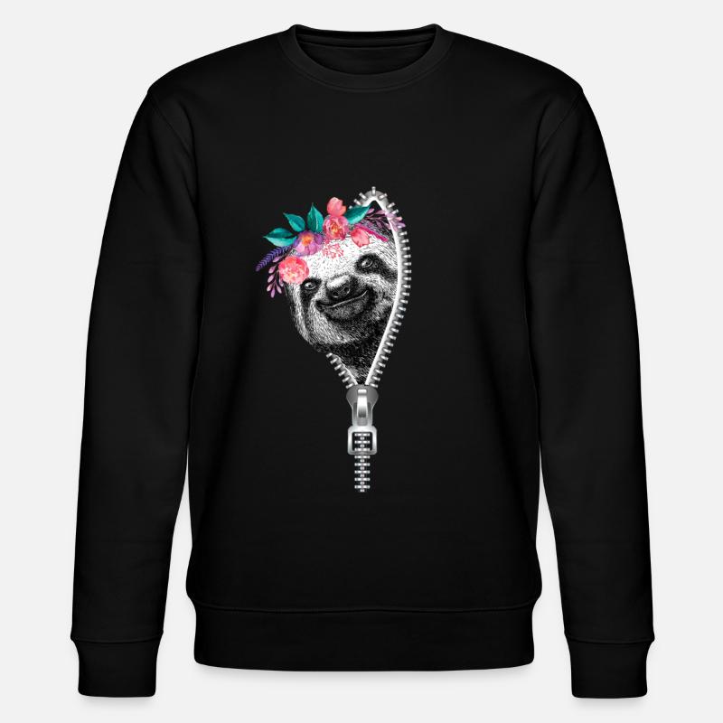 Sloth - Stanley/Stella CHANGER Unisex Organic Sweatshirt - black