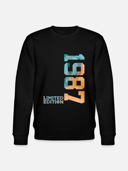 39TH BIRTHDAY LIMITED EDITION 1987 - Stanley/Stella CHANGER Unisex Organic Sweatshirt - black