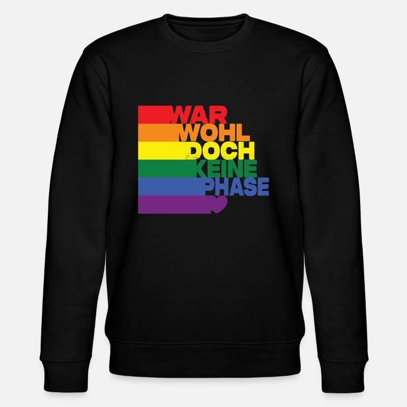 War Wohl Doch Keine Phase - Stanley/Stella Unisex Bio-Sweatshirt CHANGER  - Schwarz