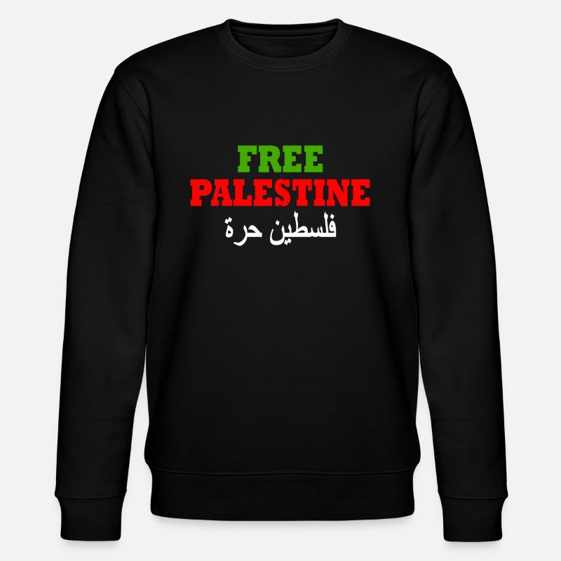 Free palestine - Stanley/Stella Unisex Bio-Sweatshirt CHANGER  - Schwarz