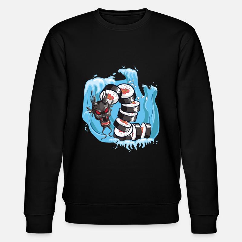 Sushi Serpent de mer - Sweat bio CHANGER Stanley/Stella Unisexe - noir