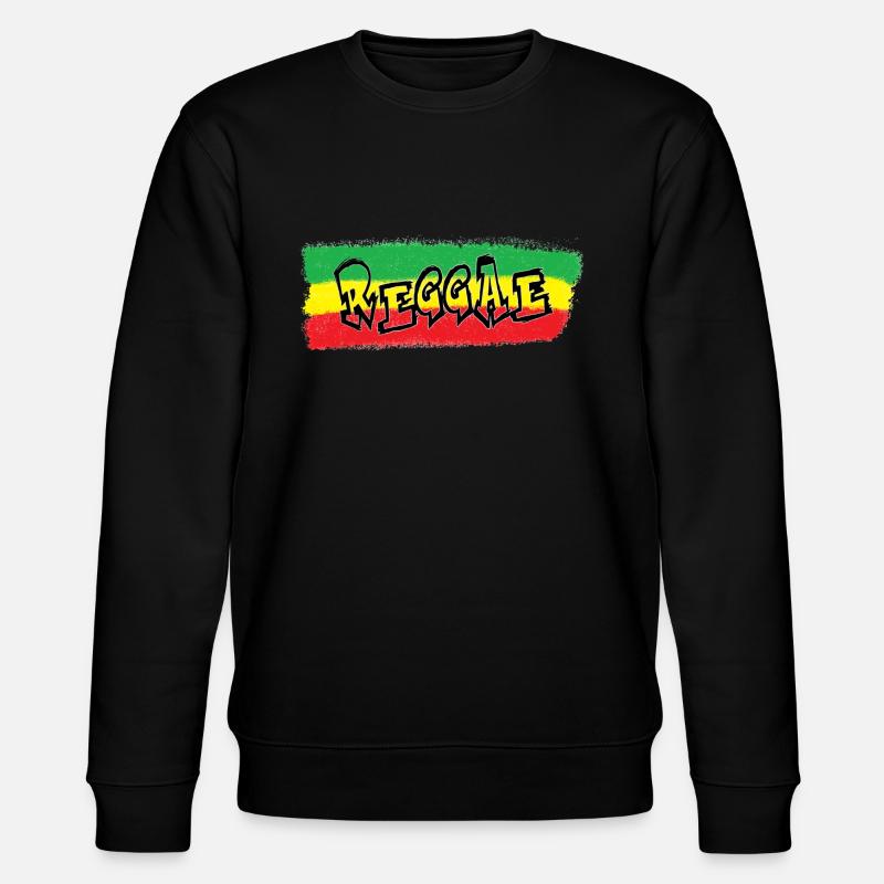 Bannière Reggae pulvérisée - Sweat bio CHANGER Stanley/Stella Unisexe - noir