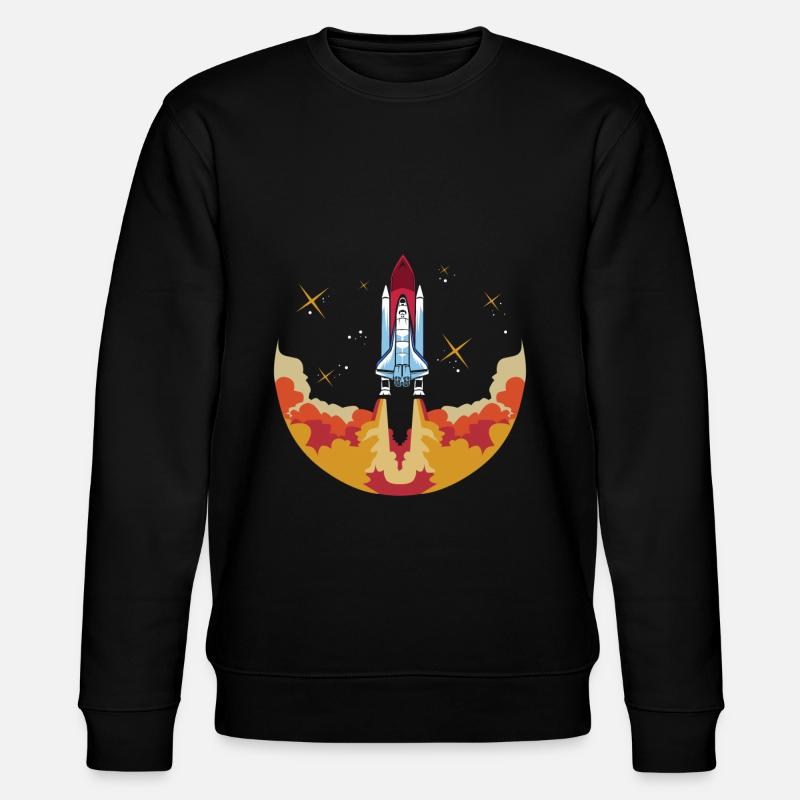 Space shuttle launch Astronaut - Stanley/Stella Unisex Bio-Sweatshirt CHANGER  - Schwarz