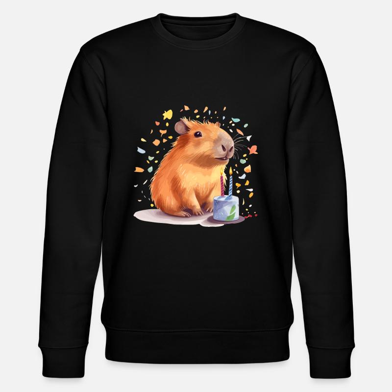 Bébé Capybara Anniversaire - Sweat bio CHANGER Stanley/Stella Unisexe - noir