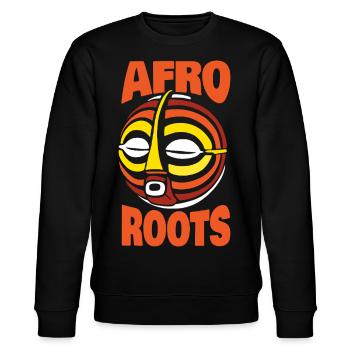 AFRO ROOTS - Sweat bio CHANGER Stanley/Stella Unisexe - noir - Devant - Nik (191cm) & Marisol (170cm)