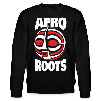 AFRO ROOTS - Sweat bio CHANGER Stanley/Stella Unisexe - noir - Devant - Nik (191cm) & Marisol (170cm)