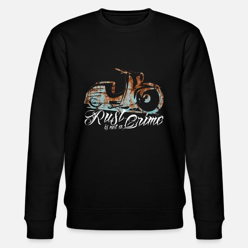 Simson Schwalbe KR51 - Rust is not a Crime - Stanley/Stella CHANGER Unisex Organic Sweatshirt - black