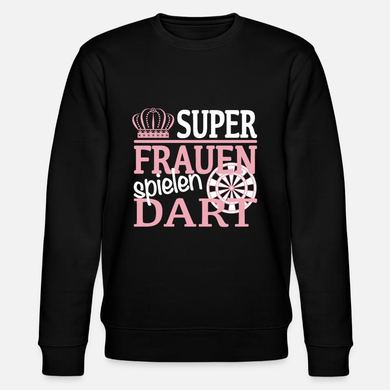 Frauen Dart Darts - Stanley/Stella Unisex Bio-Sweatshirt CHANGER  - Schwarz