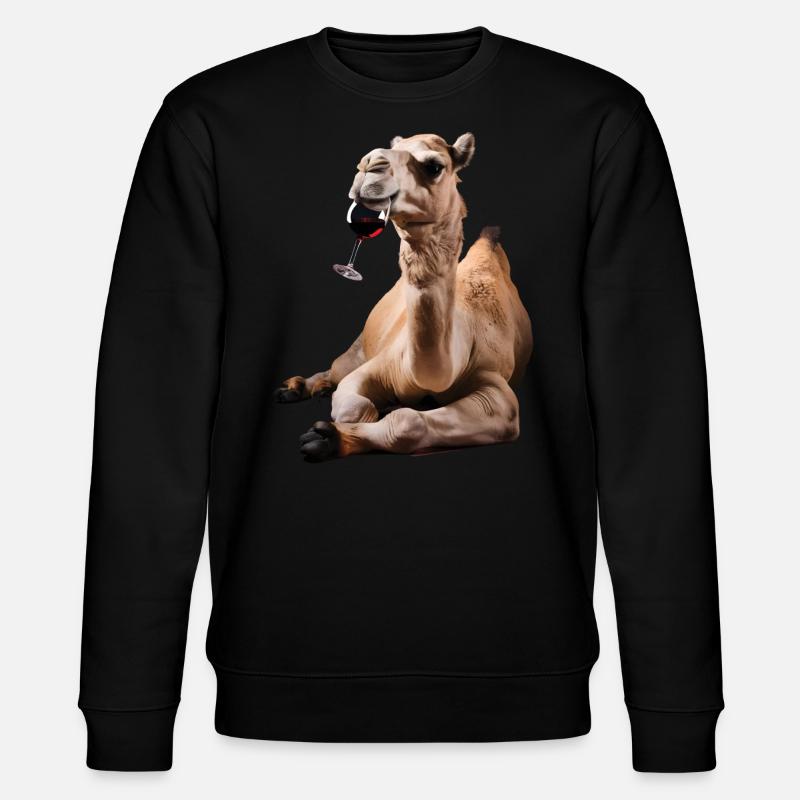 Kamel Wein - Stanley/Stella Unisex Bio-Sweatshirt CHANGER  - Schwarz