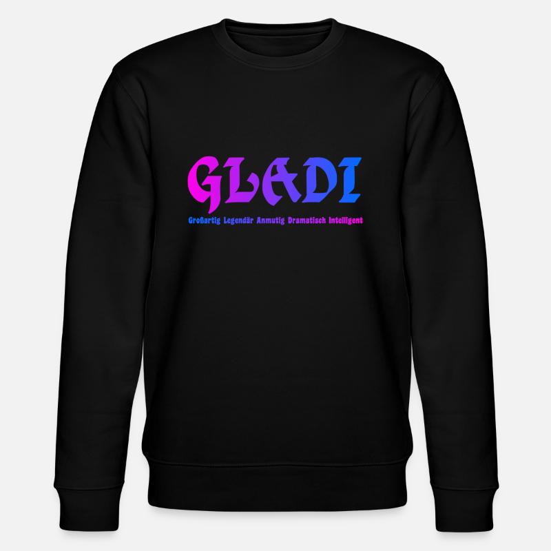 GLADI Großartig - Stanley/Stella Unisex Bio-Sweatshirt CHANGER  - Schwarz