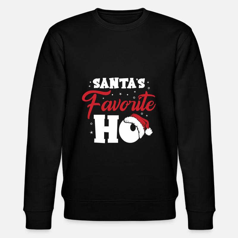 Santa's Favorite Ho - Stanley/Stella Unisex Bio-Sweatshirt CHANGER  - Schwarz