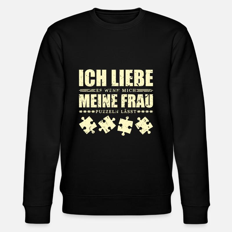 Puzzle Männer - Stanley/Stella Unisex Bio-Sweatshirt CHANGER  - Schwarz