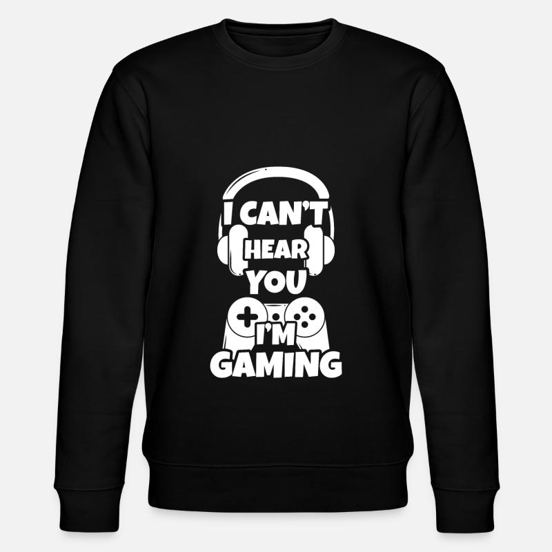 Gaming Online Game Nerd Geek Retro Computer - Stanley/Stella Unisex Bio-Sweatshirt CHANGER - Schwarz