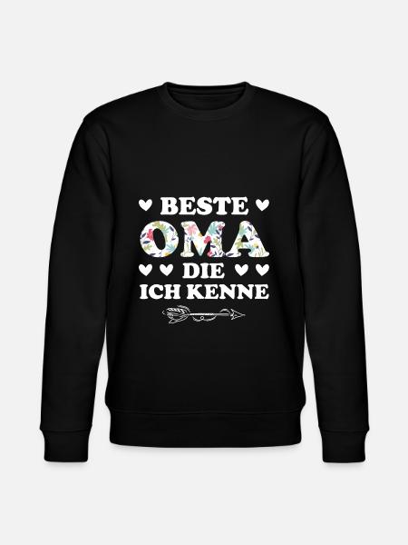 Oma Großmutter Großeltern Geschenk - Stanley/Stella Unisex Bio-Sweatshirt CHANGER  - Schwarz