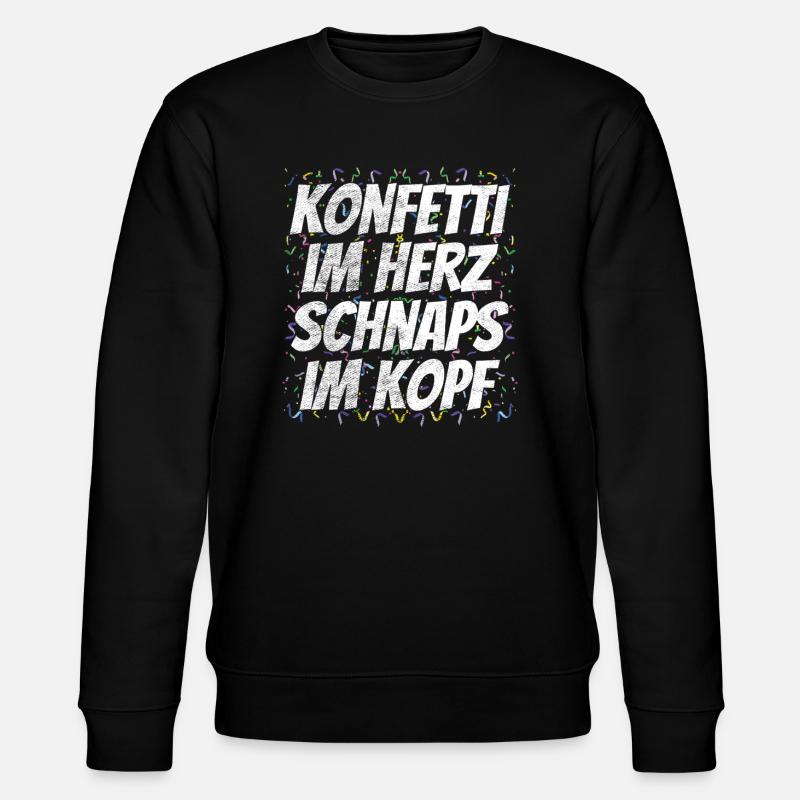 Karneval Party Spruch - Stanley/Stella Unisex Bio-Sweatshirt CHANGER - Schwarz