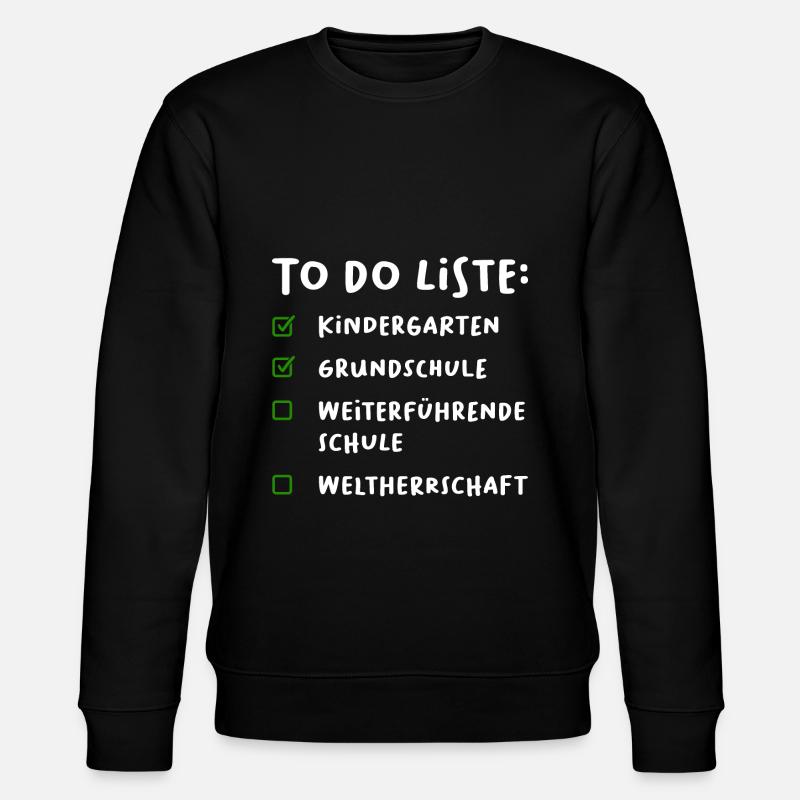 Grundschule Abschluss Gymnasiast Geschenk - Stanley/Stella Unisex Bio-Sweatshirt CHANGER  - Schwarz