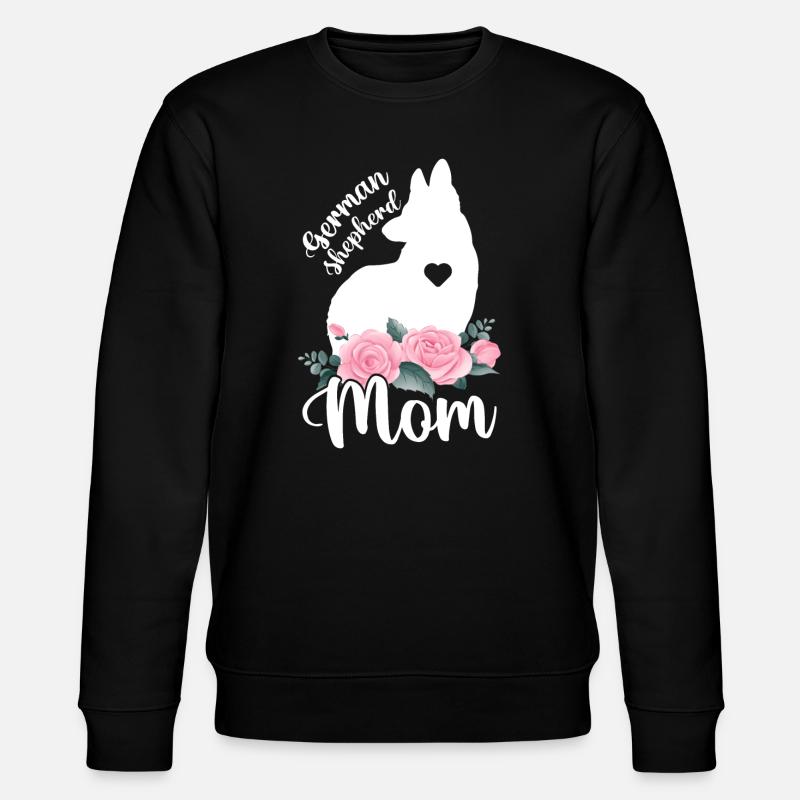 German Shepherd Mom - Stanley/Stella CHANGER Unisex Organic Sweatshirt - black