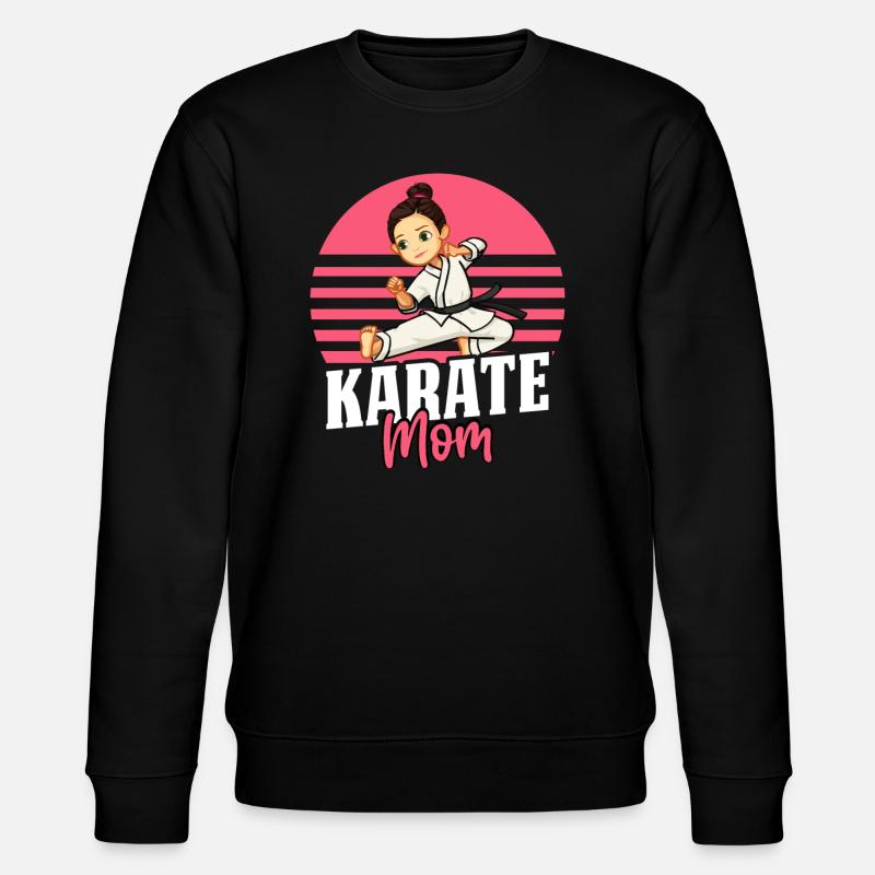 Karate Mama - Stanley/Stella Unisex Bio-Sweatshirt CHANGER - Schwarz
