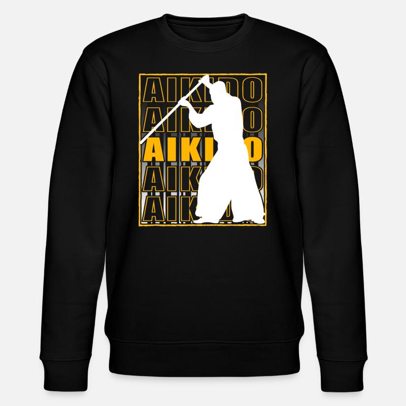 Aikido - Stanley/Stella Unisex Bio-Sweatshirt CHANGER  - Schwarz