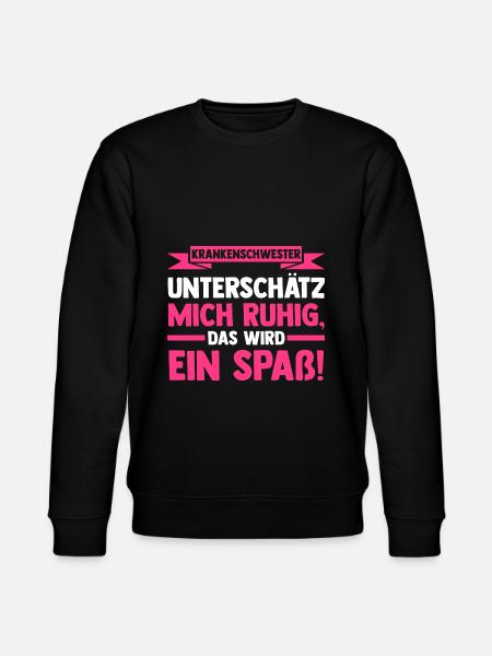 Krankenschwester Beruf Krankenschwestern Geschenk - Stanley/Stella Unisex Bio-Sweatshirt CHANGER - Schwarz