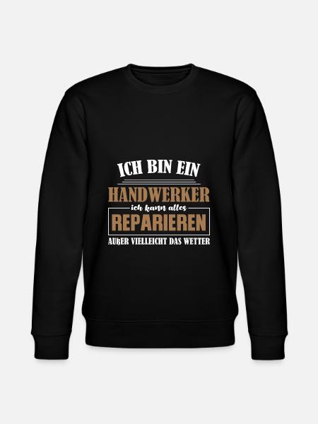 Handwerker Beruf Handwerker Geschenk - Stanley/Stella Unisex Bio-Sweatshirt CHANGER  - Schwarz