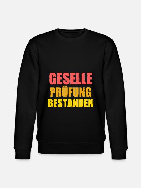 Geselle Prüfung Gesellenbrief Geschenk - Stanley/Stella Unisex Bio-Sweatshirt CHANGER  - Schwarz