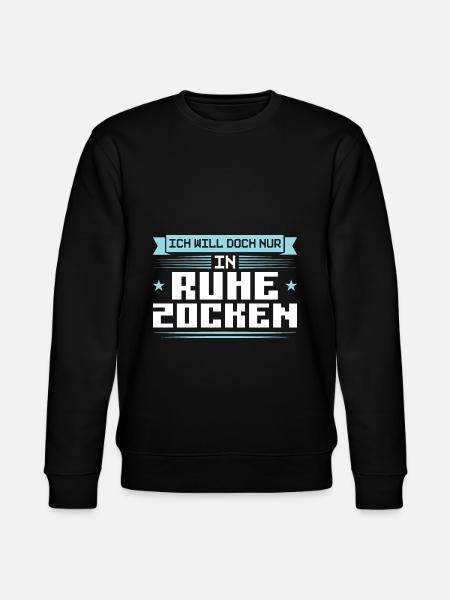 Gaming Zocken Konsole Geschenk - Stanley/Stella Unisex Bio-Sweatshirt CHANGER - Schwarz