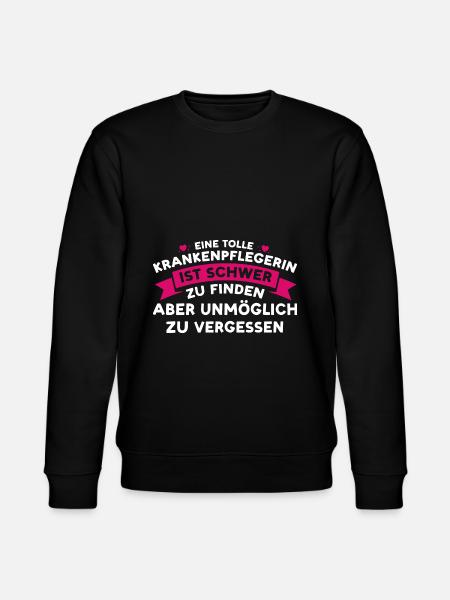 Krankenpflegerin Beruf Krankenschwester Geschenk - Stanley/Stella Unisex Bio-Sweatshirt CHANGER  - Schwarz