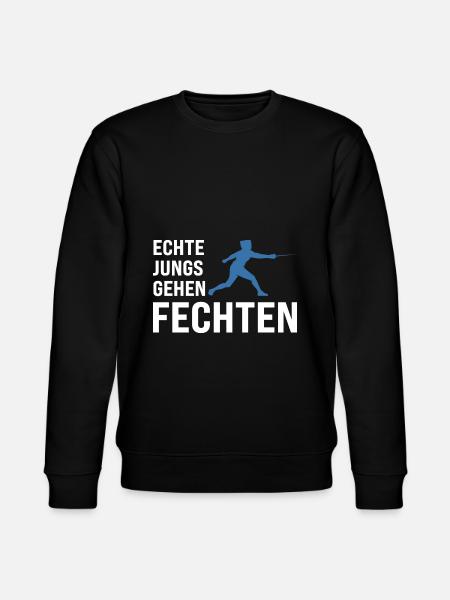 Fechten Fechtsport Fechter Geschenk - Stanley/Stella Unisex Bio-Sweatshirt CHANGER - Schwarz