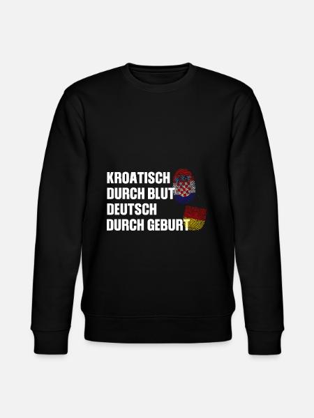 Deutsch Kroatisch Kroatisch Geschenk - Stanley/Stella Unisex Bio-Sweatshirt CHANGER - Schwarz