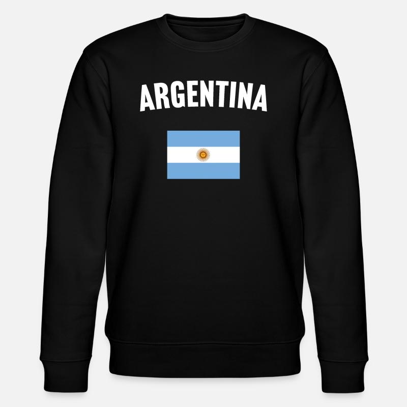 Drapeau de l’Argentine - Sweat bio CHANGER Stanley/Stella Unisexe - noir