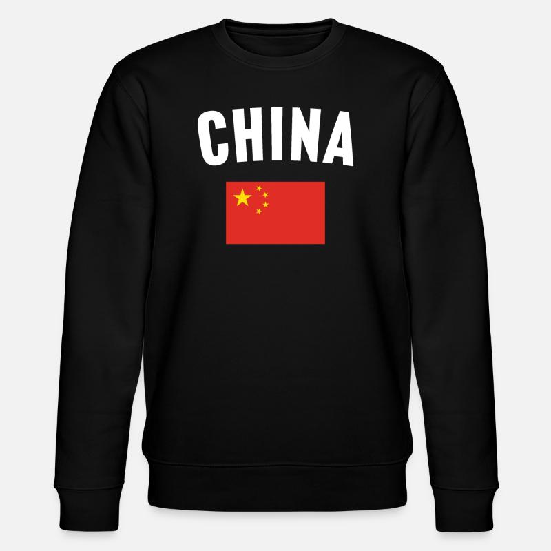 Drapeau de la Chine - Sweat bio CHANGER Stanley/Stella Unisexe - noir