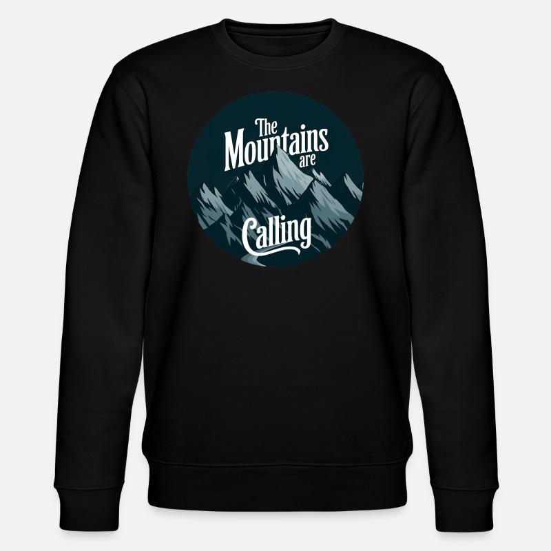 Conception d’alpinisme - Wanderlust et Wanderlust - Sweat bio CHANGER Stanley/Stella Unisexe - noir