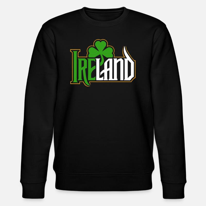 Irlande - Bonne Saint-Patrick - Shamrock - Sweat bio CHANGER Stanley/Stella Unisexe - noir