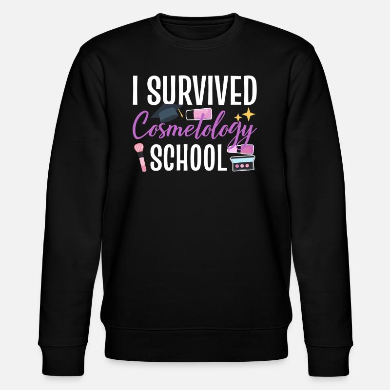 I Survived Cosmetology School - Stanley/Stella Unisex Bio-Sweatshirt CHANGER  - Schwarz