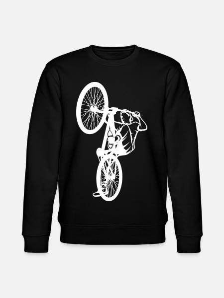 BMX Cyclist Drawing - Stanley/Stella CHANGER Unisex Organic Sweatshirt - black