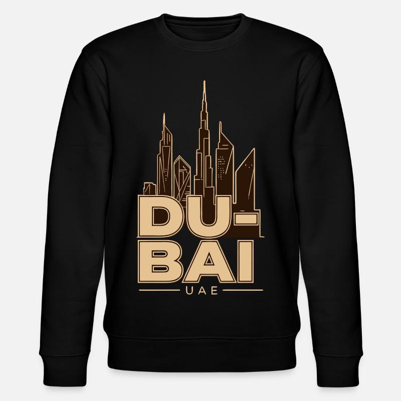 Dubai Skyline UAE Burj Khalifa - Stanley/Stella Unisex Bio-Sweatshirt CHANGER  - Schwarz