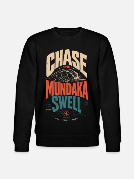 Mundaka Surfing - Stanley/Stella Unisex Bio-Sweatshirt CHANGER  - Schwarz