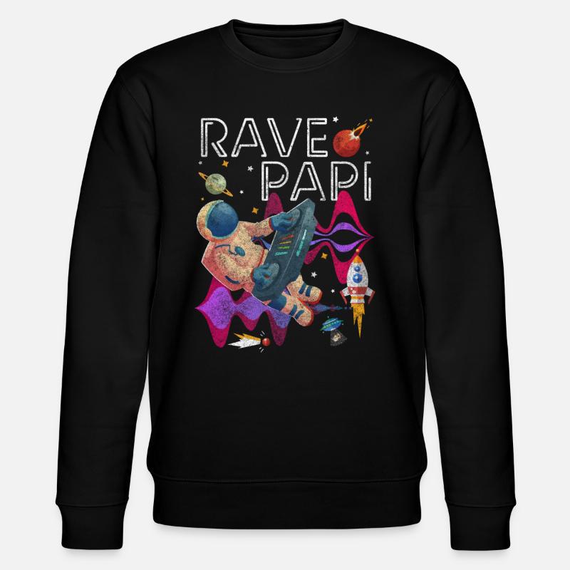 Rave Disco - Stanley/Stella Unisex Bio-Sweatshirt CHANGER  - Schwarz