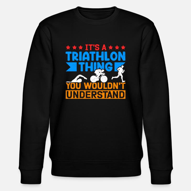 Triathlon Triathlète Triathlète Cadeau - Sweat bio CHANGER Stanley/Stella Unisexe - noir