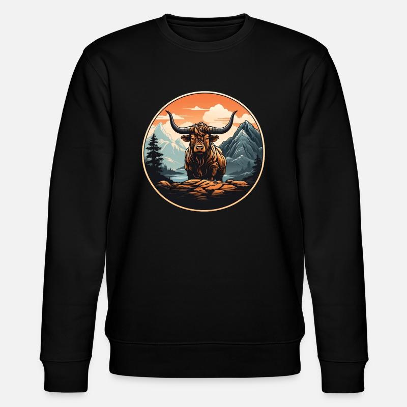J’aime mes Highlands - Sweat bio CHANGER Stanley/Stella Unisexe - noir
