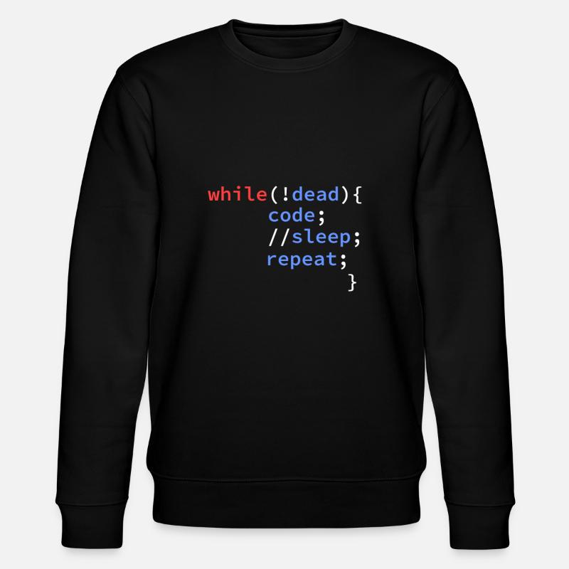 computer science developer coding programmer - Stanley/Stella CHANGER Unisex Organic Sweatshirt - black